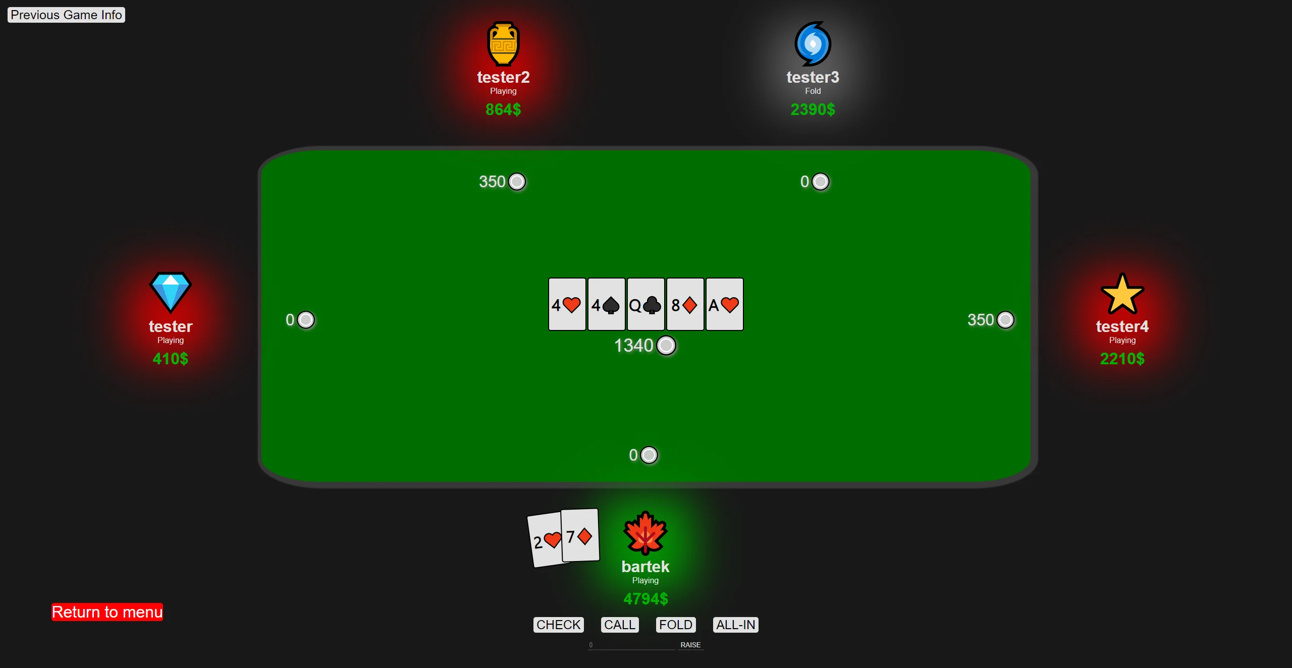Poker website